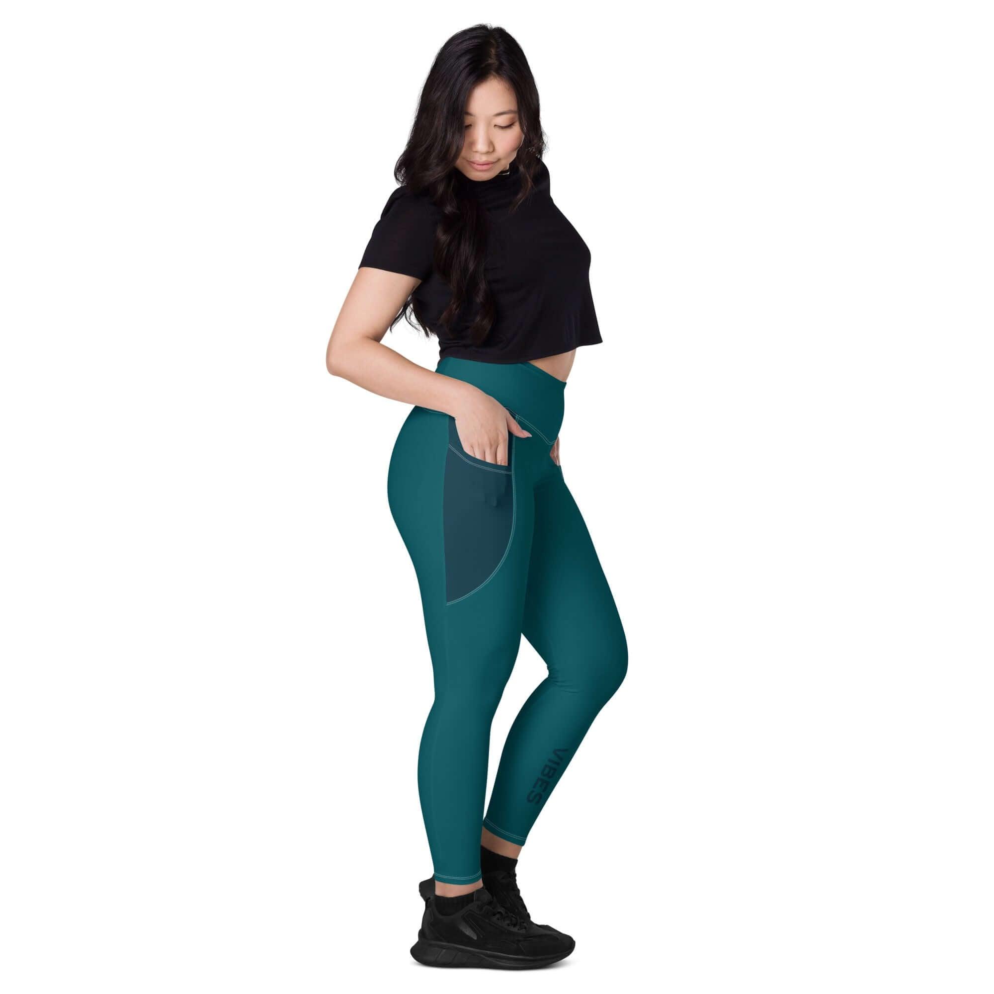 TOV Leggins mit Taschen (Blau) - Time Of Vibes