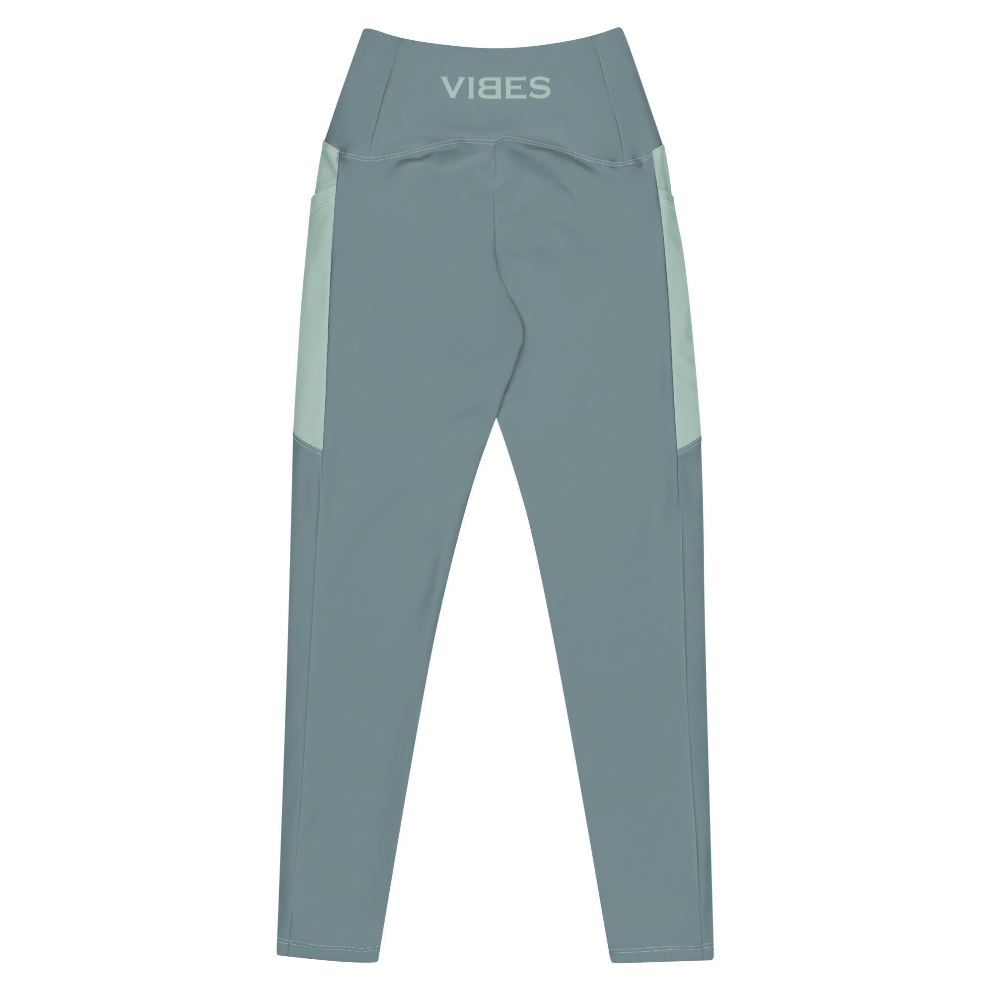 TOV Leggins mit Taschen (Graublau/Türkis) - Time Of Vibes