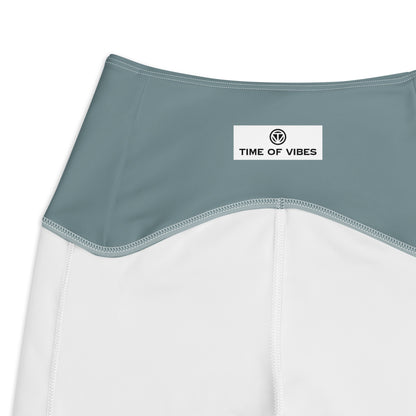 TOV Leggins mit Taschen (Graublau/Türkis) - Time Of Vibes