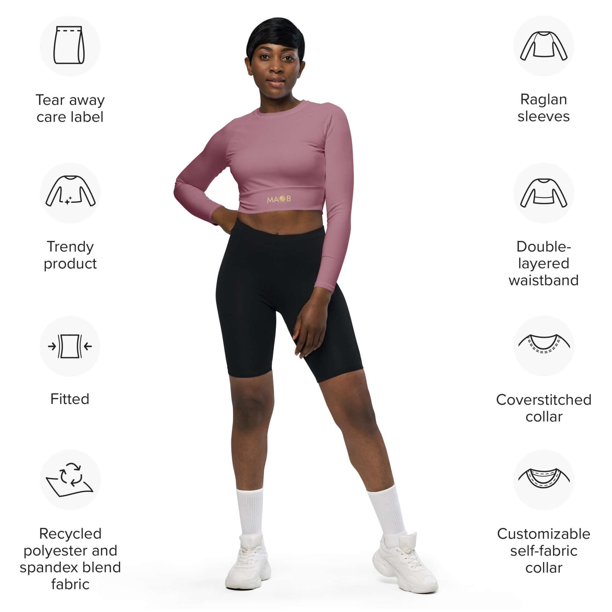 MAOB Langarm Crop-Top | LUFT - Time Of Vibes