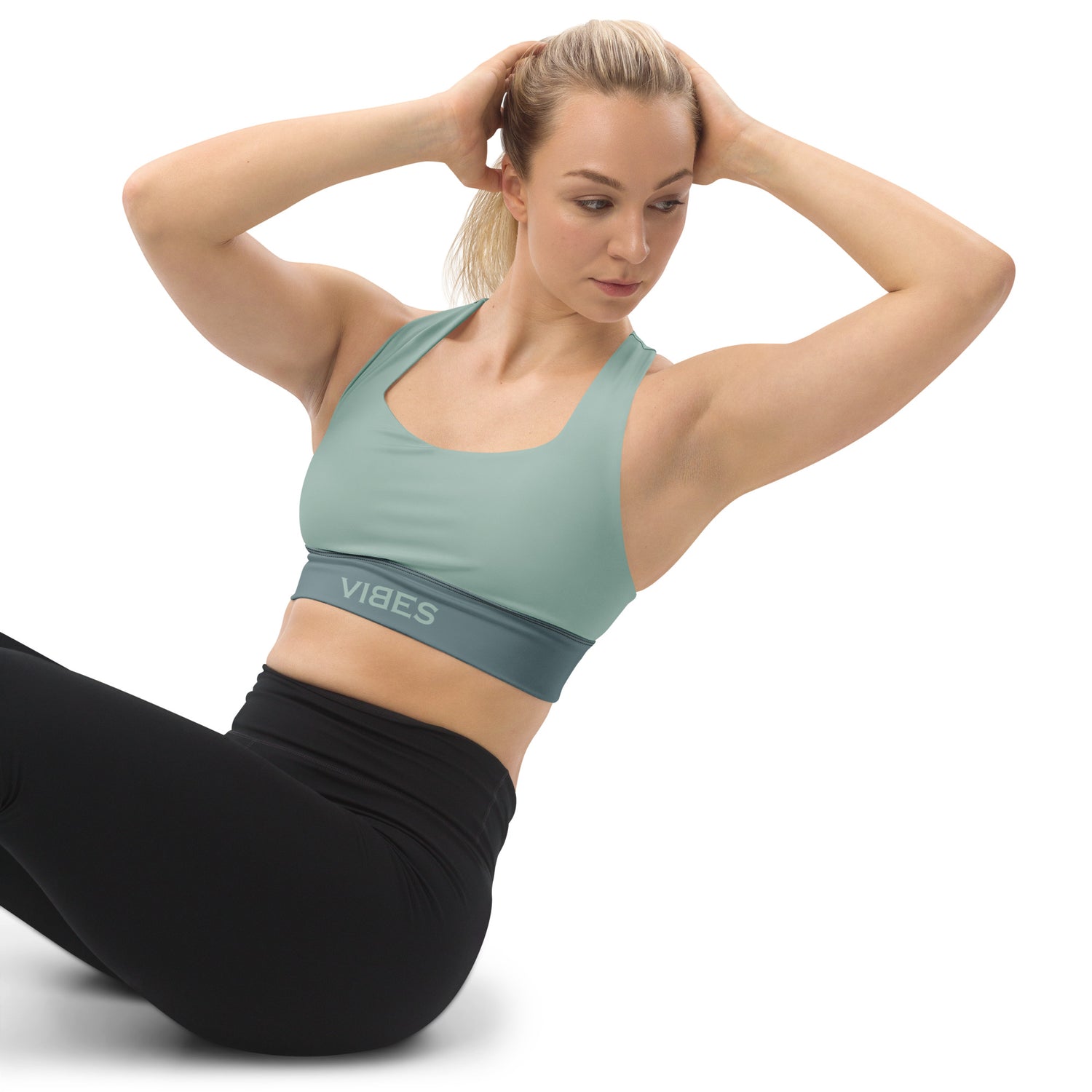 TOV Langer Sport-BH | VIBES (Graublau) - Time Of Vibes