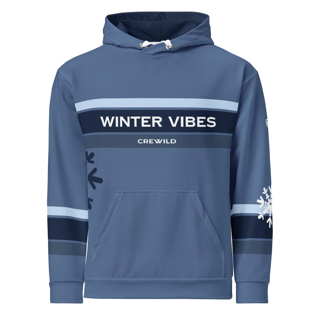 Blauer Unisex CREWILD Hoodie mit &