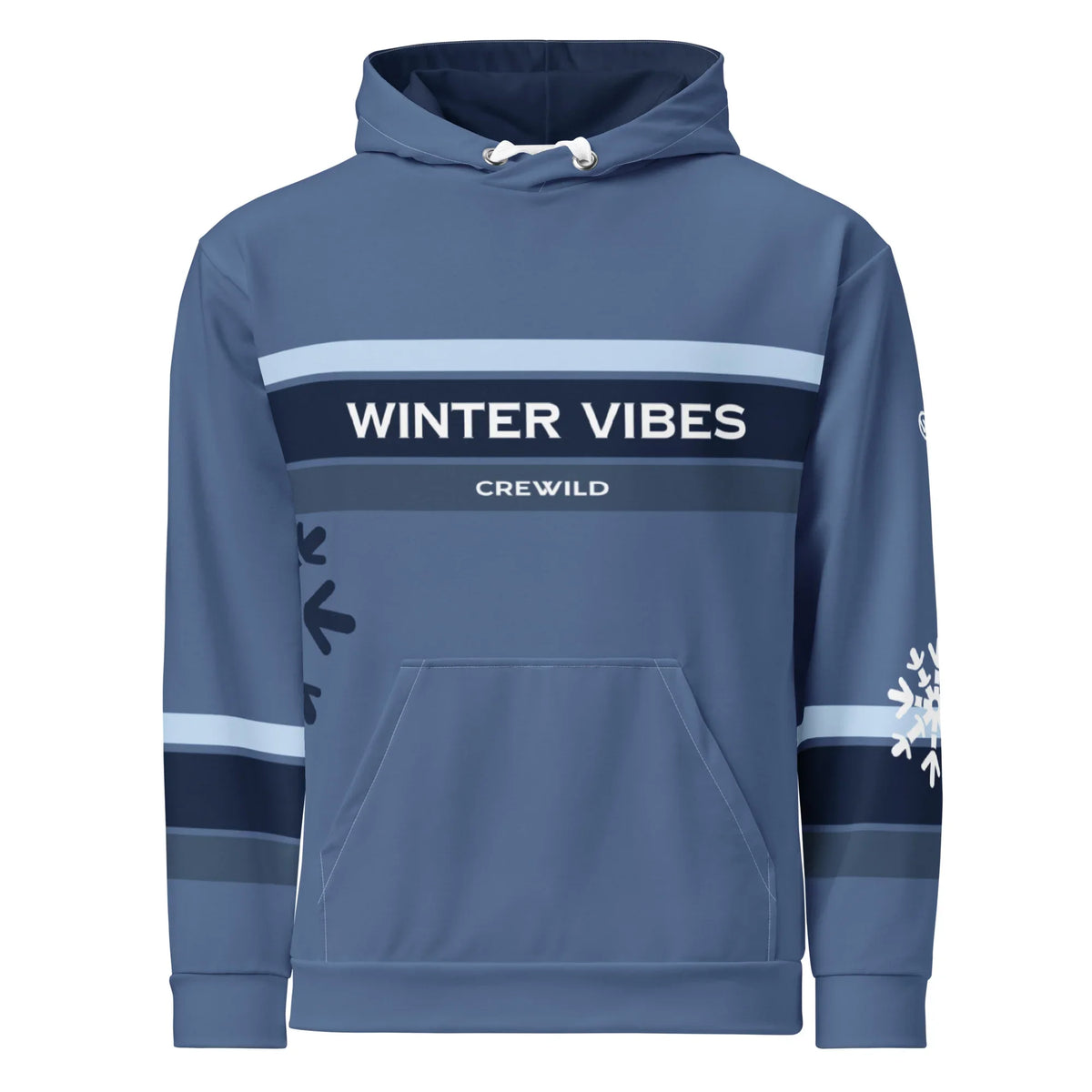 Blauer Unisex CREWILD Hoodie mit &