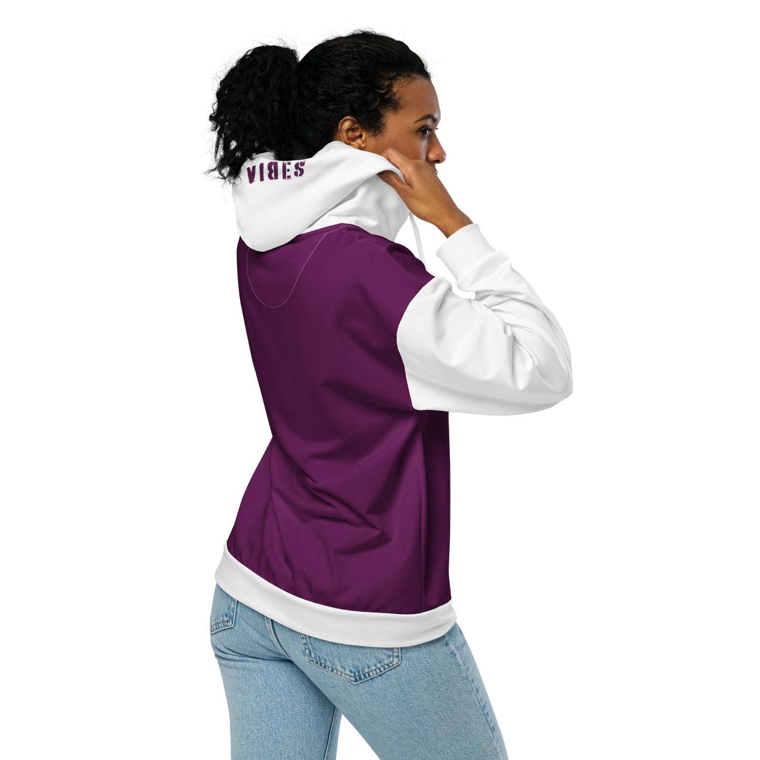 TOV Zip-Hoodie | VIBES II (Lila/Weiß) * Unisex - Time Of Vibes