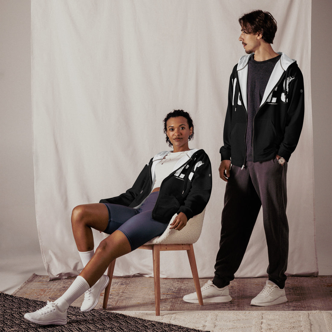 TOV Zip-Hoodie | VIBES II (Schwarz) * Unisex - Time Of Vibes