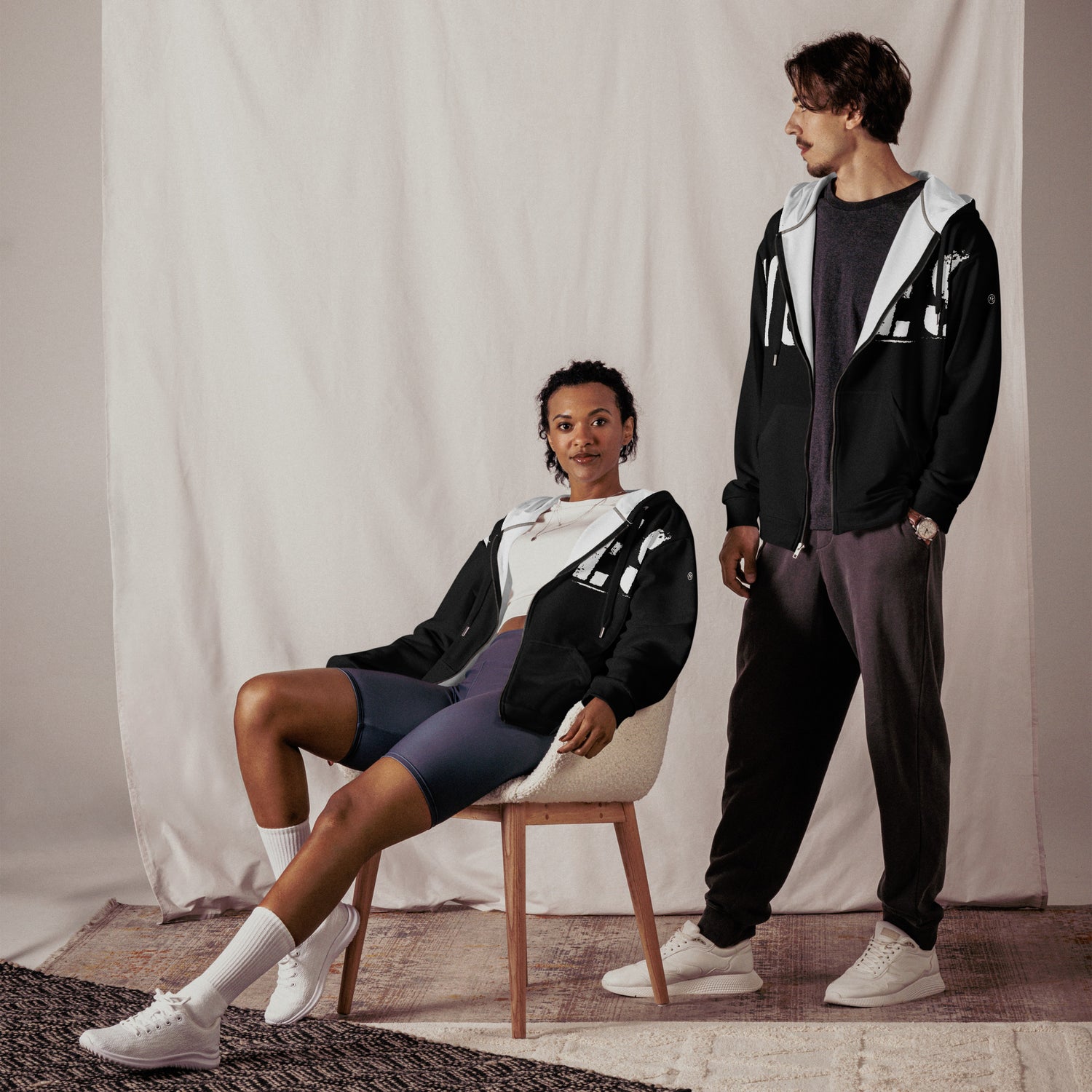 TOV Zip-Hoodie | VIBES II (Schwarz) * Unisex - Time Of Vibes