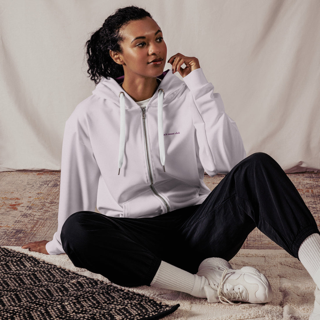 PILATES ZENTRUM Zip-Hoodie - Time Of Vibes