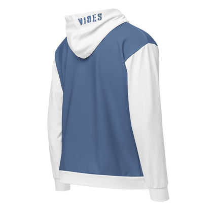 TOV Zip-Hoodie | VIBES II (Mittelblau/Weiß) * Unisex - Time Of Vibes