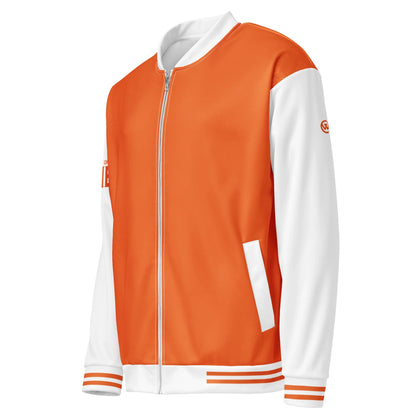 CREWILD Collegejacke in Orange und Weiß für Unisex