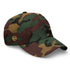 CREWILD Baseball Cap in Camouflage-Design mit goldenem Logo-Stick