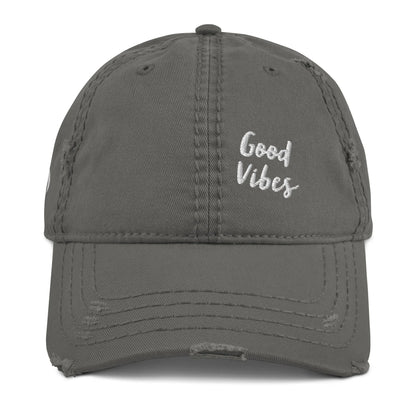 Graue CREWILD Baseball Cap im Used-Look mit weißem &