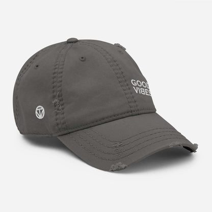 VIBES Baseball Mütze im Used-Look (Grau) - Time Of Vibes