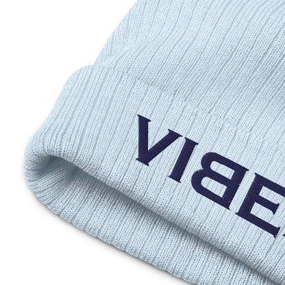 VIBES Beanie - Strickmütze Unisex (Blau/Blau) - Time Of Vibes