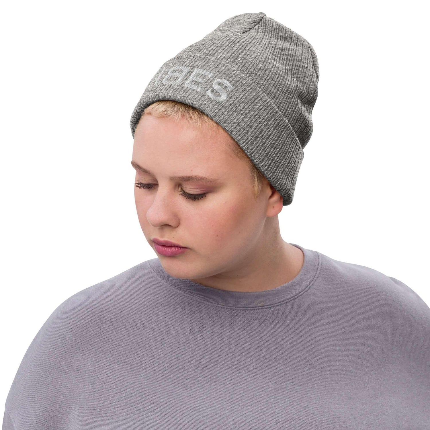 VIBES Beanie - Strickmütze Unisex (Grau/Grau) - Time Of Vibes