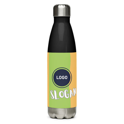 Individuell bedruckbare Edelstahl-Trinkflasche von CREWILD mit Logo und Slogan