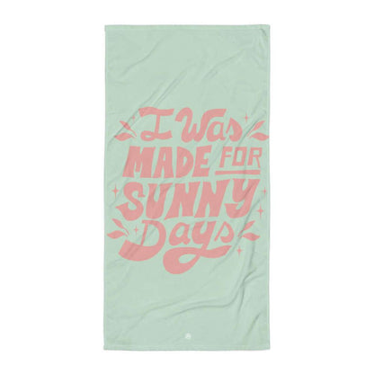 VIBES Strandtuch | SUNNY DAYS (Grün) - Time Of Vibes