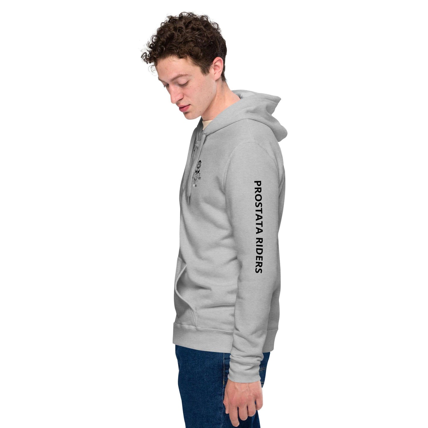 PROSTATA Zip Hoodie (Hellgrau) - Time Of Vibes