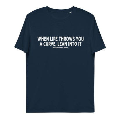 VIBES Bio-Baumwoll T-Shirt Herren | CURVE (Dunkelblau) - Time Of Vibes