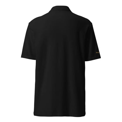 Unisex Piqué-Poloshirt (Schwarz) - Time Of Vibes