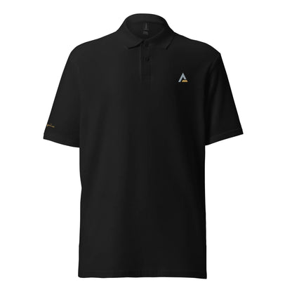 Unisex Piqué-Poloshirt (Schwarz) - Time Of Vibes