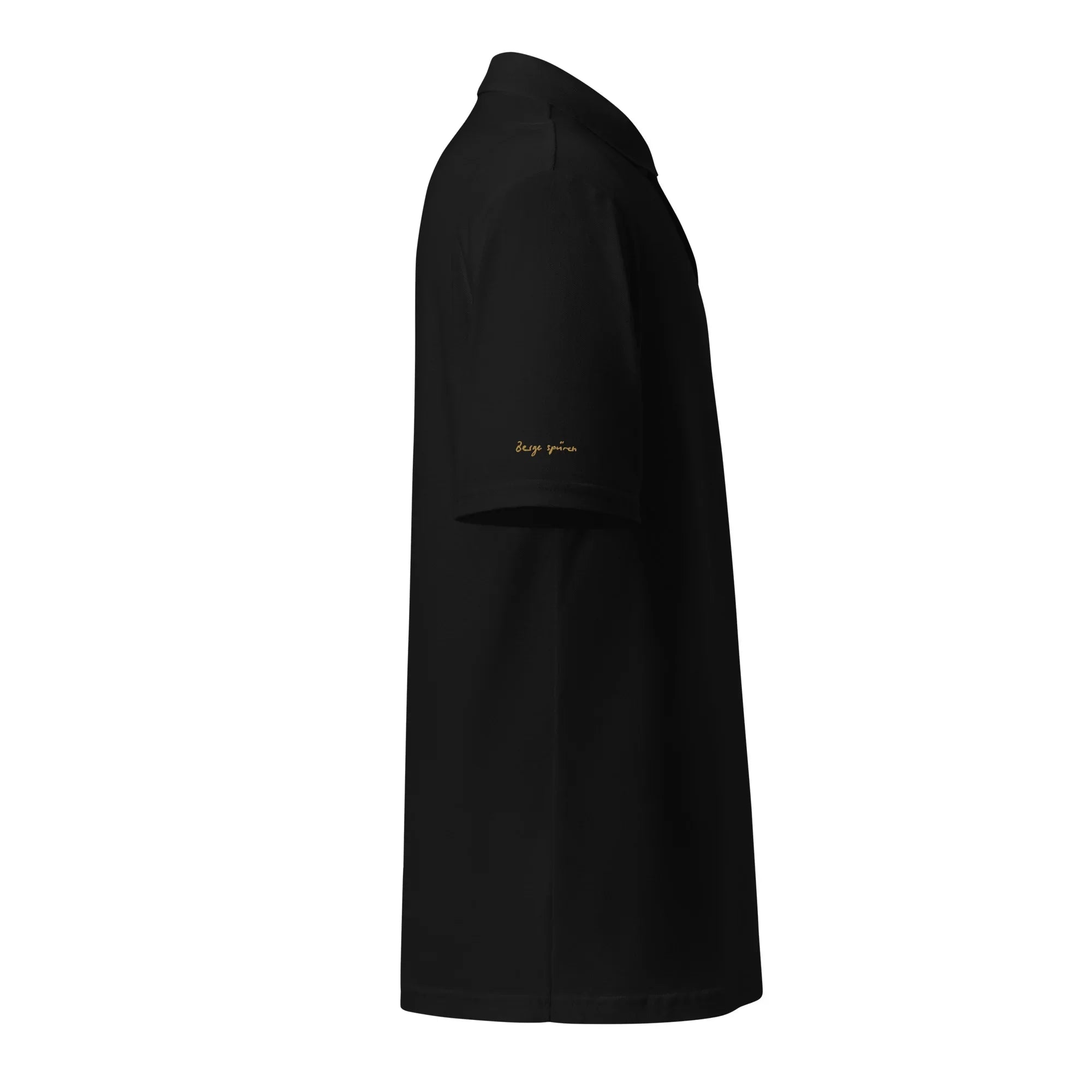 Unisex Piqué-Poloshirt (Schwarz) - Time Of Vibes