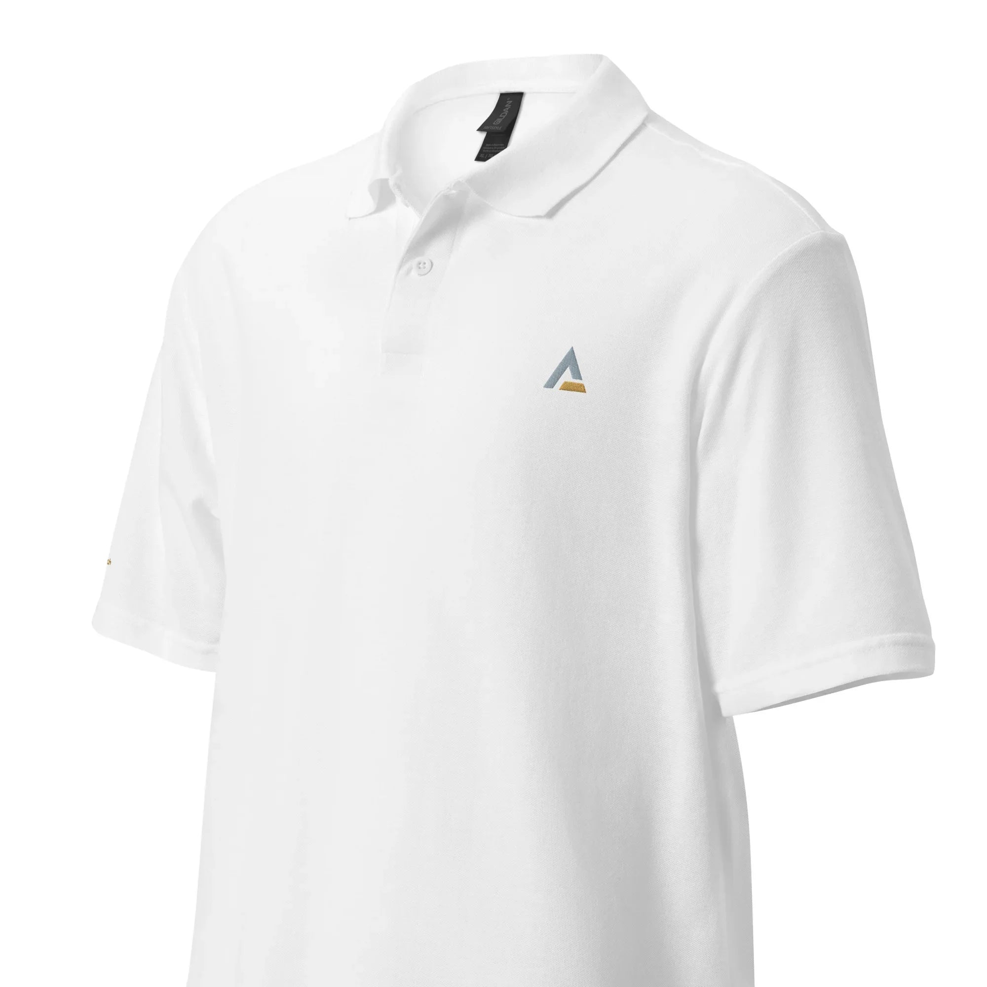 Unisex Piqué-Poloshirt (Weiß) - Time Of Vibes