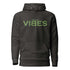 Unisex Premium Hoodie in Anthrazit mit grünem &