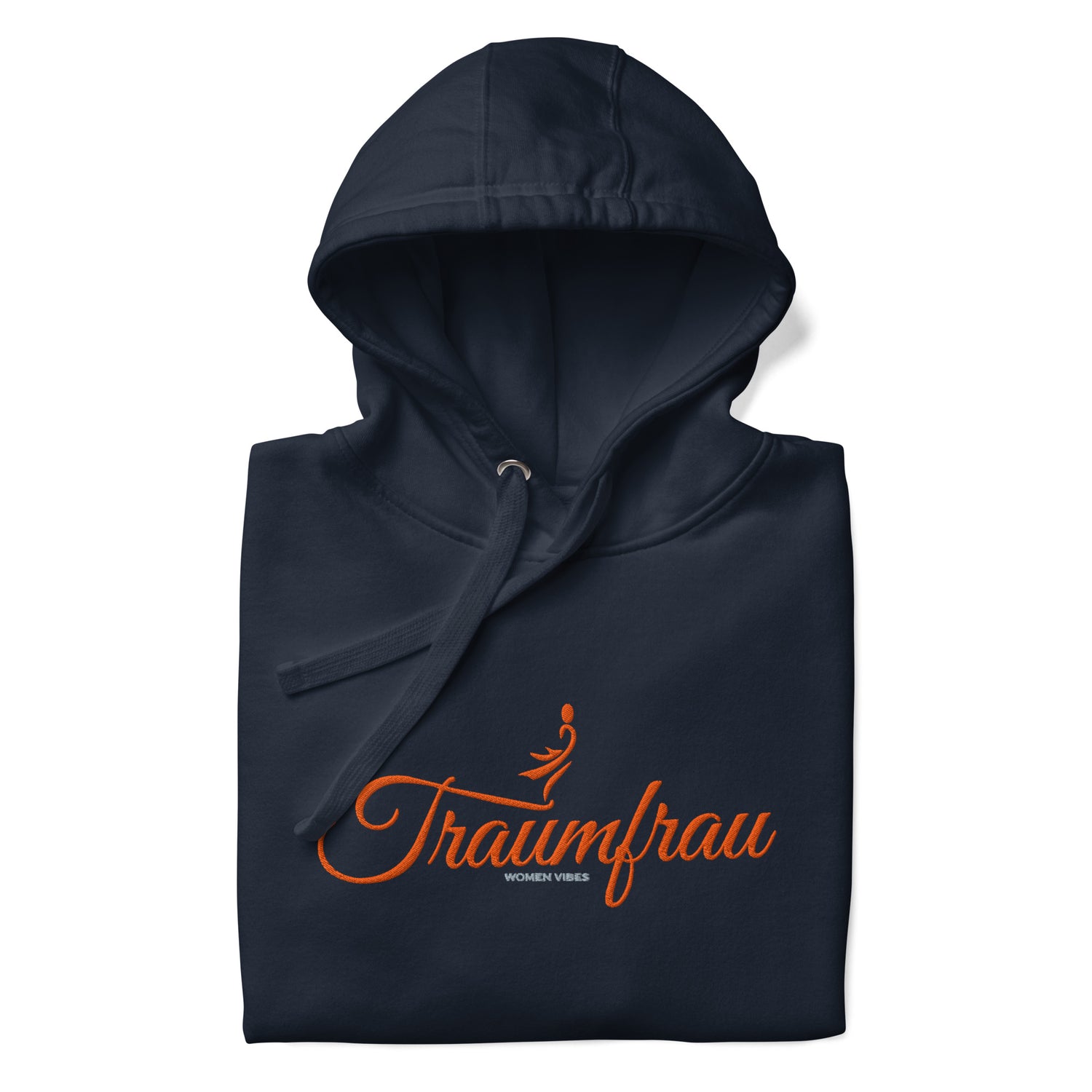CREWILD Hoodie – TRAUMFRAU Navy/Pfirsich | Damen