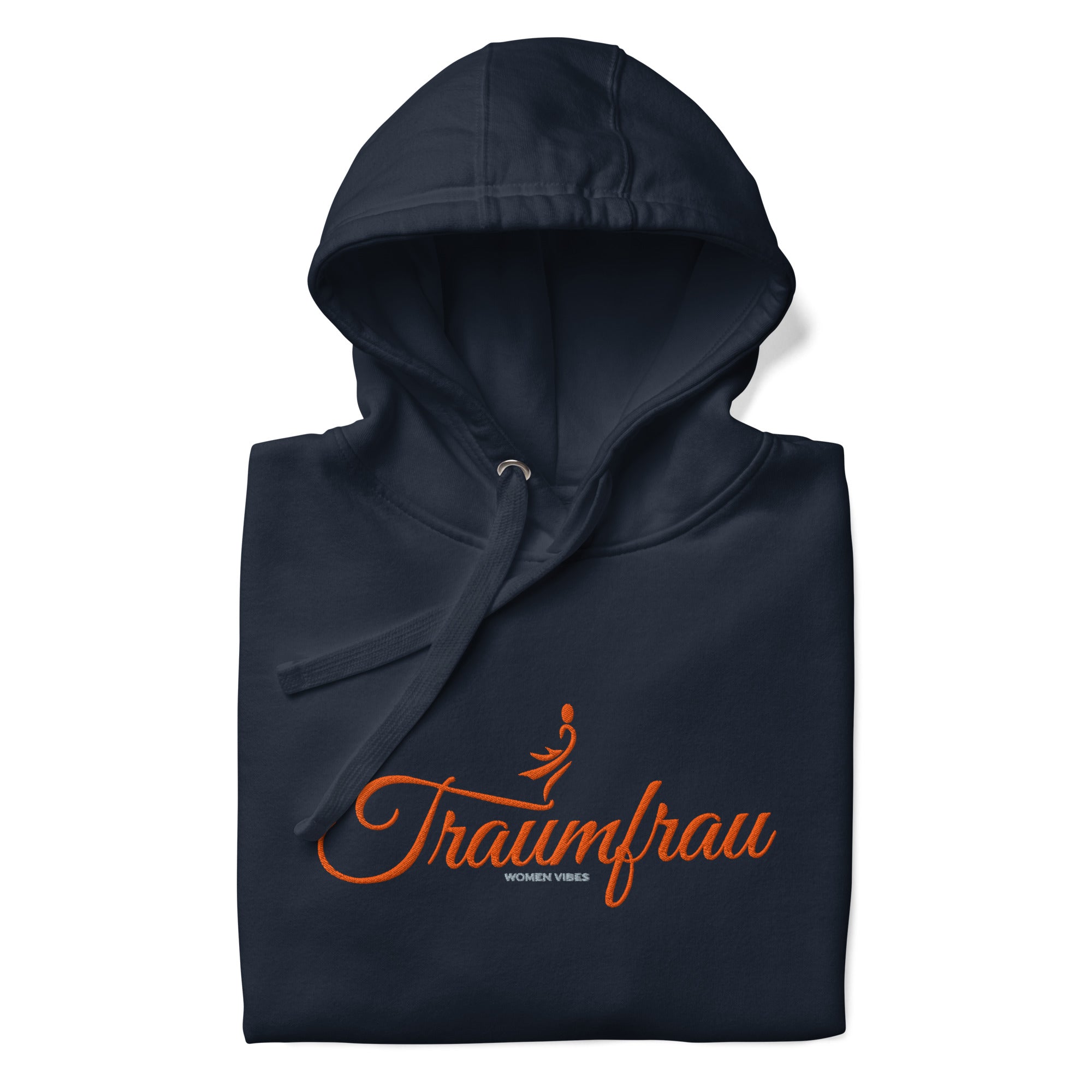 CREWILD Hoodie – TRAUMFRAU Navy/Pfirsich | Damen