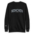Schwarzer Unisex Sweatshirt mit München City Vibes Schriftzug, Streetwear