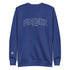 Blauer Unisex Sweatshirt mit Aufdruck &