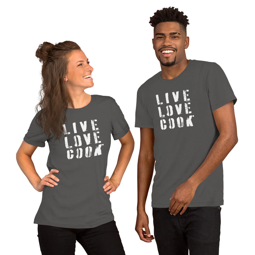 Kochschein T-Shirt | LIVE-LOVE-COOK - viele Farben * Unisex - Time Of Vibes