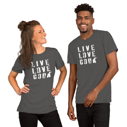 Kochschein T-Shirt | LIVE-LOVE-COOK - viele Farben * Unisex - Time Of Vibes