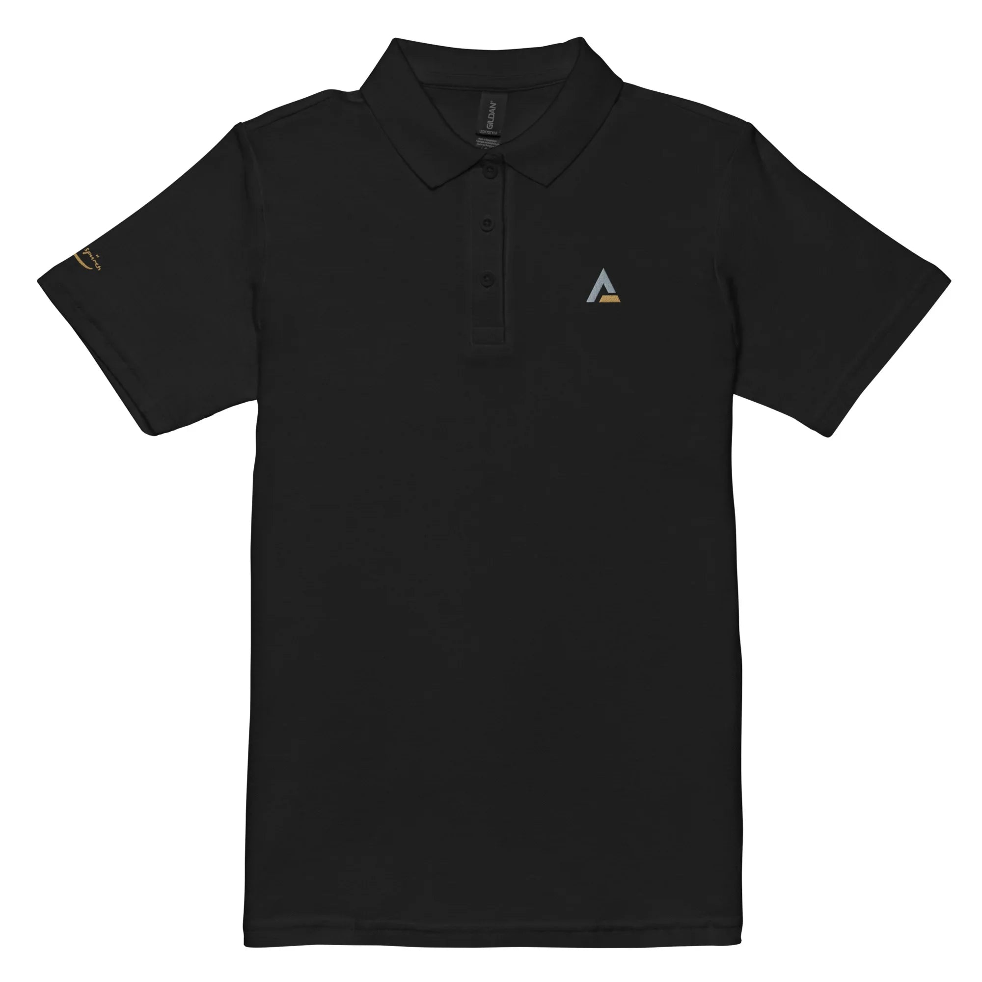 Piqué-Poloshirt für Damen (Schwarz) - Time Of Vibes