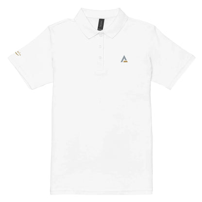 Piqué-Poloshirt für Damen (Weiß) - Time Of Vibes