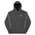 Dunkelgrauer Unisex Hoodie mit HARLEY BROS. Schriftzug an den Ärmeln und Logo auf der Brust