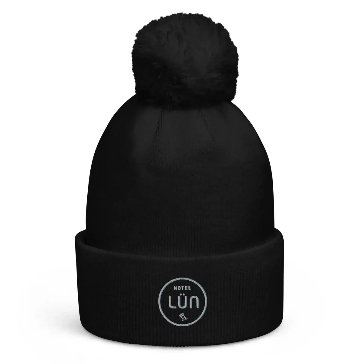 HOTEL LÜN Bommel-Beanie (Schwarz) - Time Of Vibes