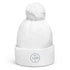 HOTEL LÜN Bommel-Beanie (Weiß) - Time Of Vibes