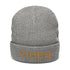 VIBES Beanie - Strickmütze Unisex (Grau/Gold) - Time Of Vibes