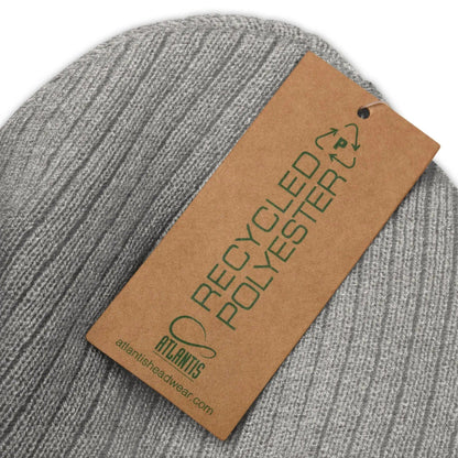 VIBES Beanie - Strickmütze Unisex (Grau/Gold) - Time Of Vibes