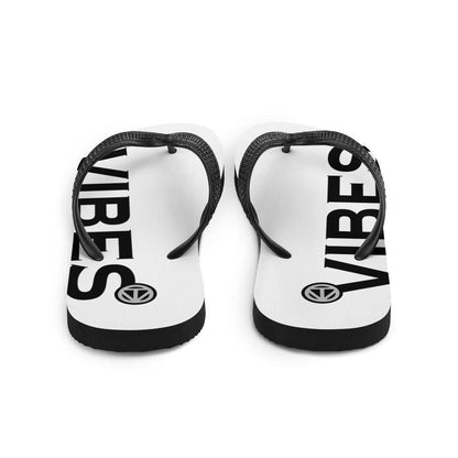 Weiße Flip Flops mit schwarzem &