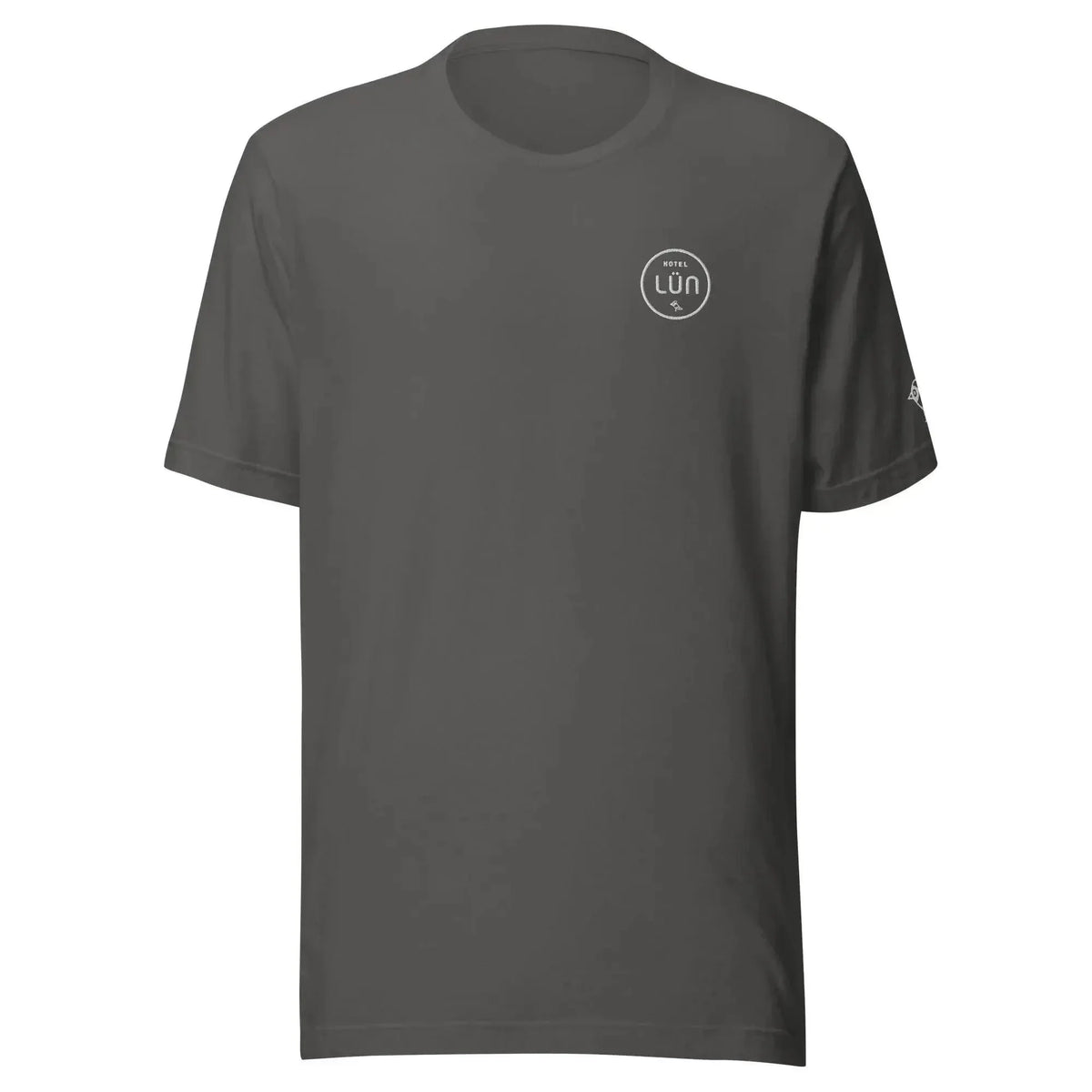 HOTEL LÜN Unisex-T-Shirt Bestickt (Grau) - Time Of Vibes