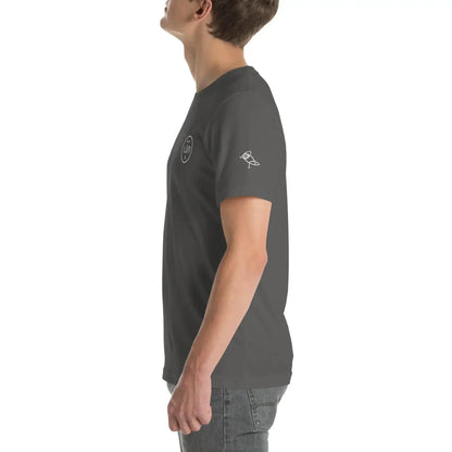 HOTEL LÜN Unisex-T-Shirt Bestickt (Grau) - Time Of Vibes