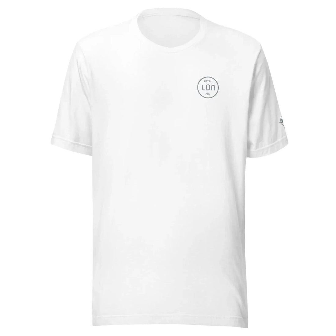 HOTEL LÜN Unisex-T-Shirt Bestickt (Weiß) - Time Of Vibes